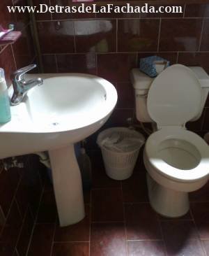 Bathroom is large and completely new with bathtub