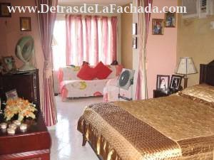 Master bedroom and living room