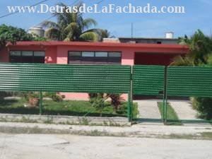 Front of the House, fenced for privacy