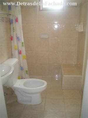 One of the bathrooms