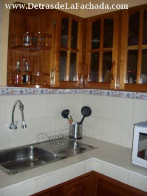 Kitchen, equipped with microwave