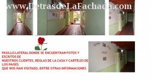 Interior corridor that connects to a room