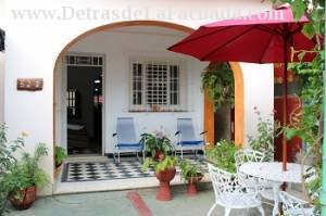 Jardin y portal para relajar