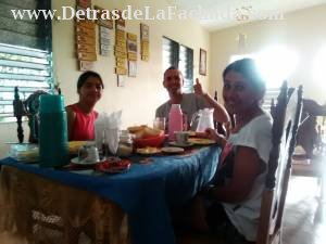 Desayuno de una familia de portugal