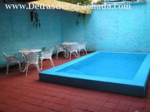 Terrace with swimming pool