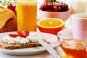 Breakfast varied and abundant.