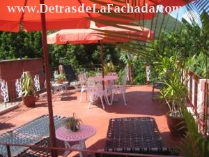 Roof terrace with view to the mountains