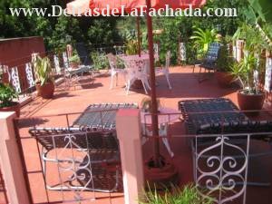 Roof terrace with view to the mountains