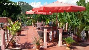Roof terrace with view to the mountains