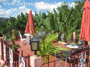 Roof terrace with view to the mountains