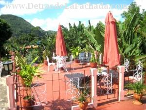 Roof terrace with view to the mountains