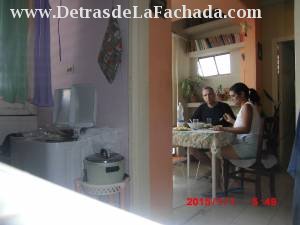 Cocina-patio, living-dining room