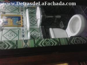 Bathroom with electric shower