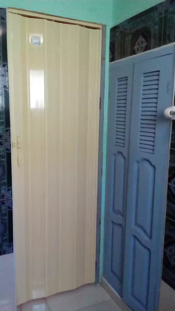 Puerta y armario del baño