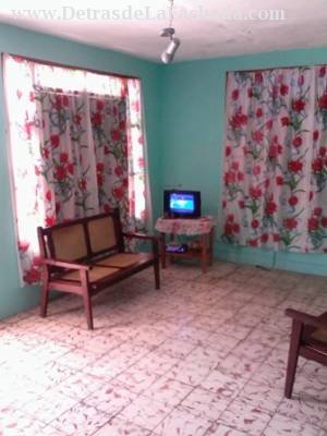 Part of the room with door and glass blinds