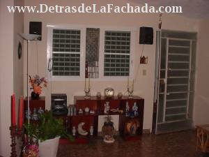 Living room and front door