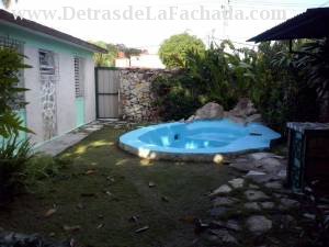 View of the courtyard with swimming pool