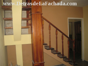 Ladder to climb to the second floor