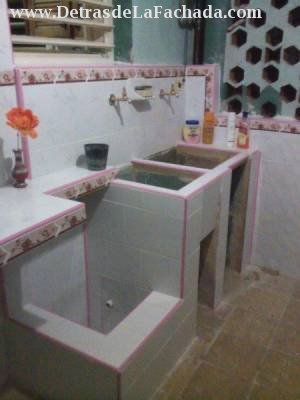 Terrace with laundry