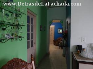 View of the dining room onto the terrace