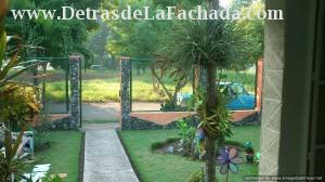 View of the street from the portal