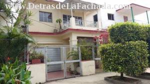 Exterior view of portal, House, garage, balcony.