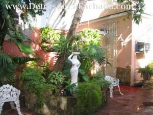 Backyard water fountain