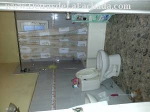 One of the bathrooms downstairs