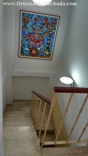 Int stairs. to 2nd floor, leaves from the garage.