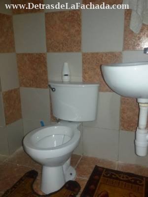 Bathroom floor below