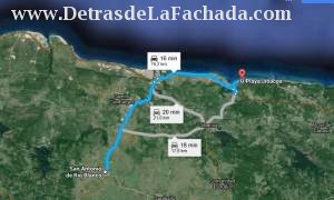 Distance to playa jibacoa