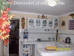 Large kitchen with furniture in perfect condition