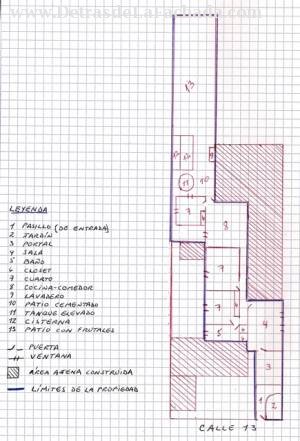 Map of the property for sale