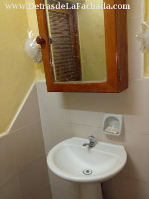 Washing hands in the bathroom