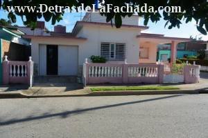 Facade with entrance garage