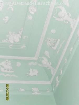 Ceilings of the baths