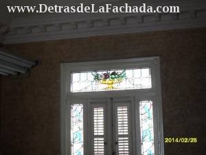 Dining room with stained glass
