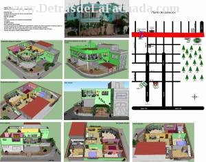 Photo recreations of different angles and flat